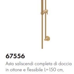 Complete shower set with brass hand shower