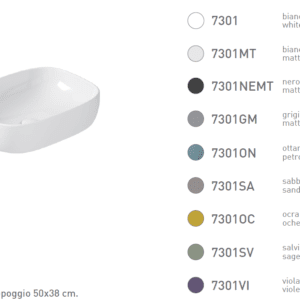 Countertop washbasin 50x38.